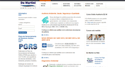 Desktop Screenshot of demartiniambiental.com.br