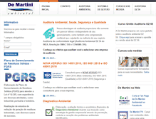 Tablet Screenshot of demartiniambiental.com.br